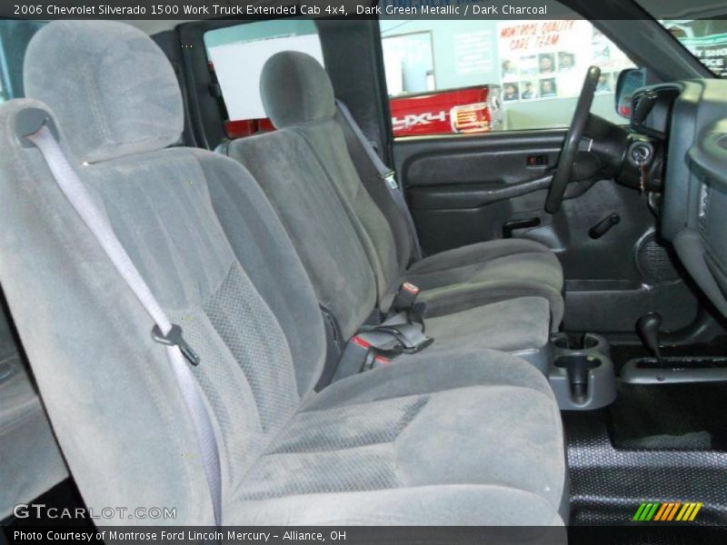 Dark Green Metallic / Dark Charcoal 2006 Chevrolet Silverado 1500 Work Truck Extended Cab 4x4