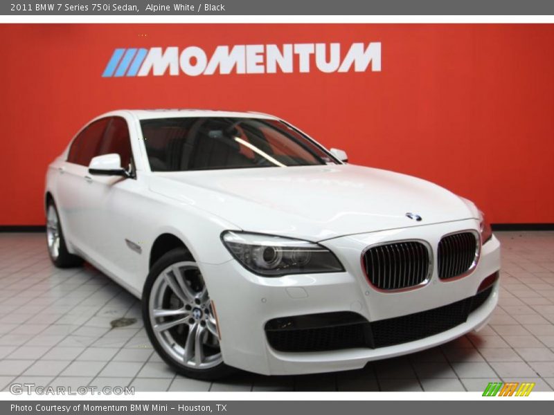 Alpine White / Black 2011 BMW 7 Series 750i Sedan