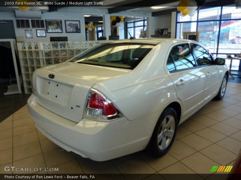 White Suede / Medium Light Stone 2009 Ford Fusion SE