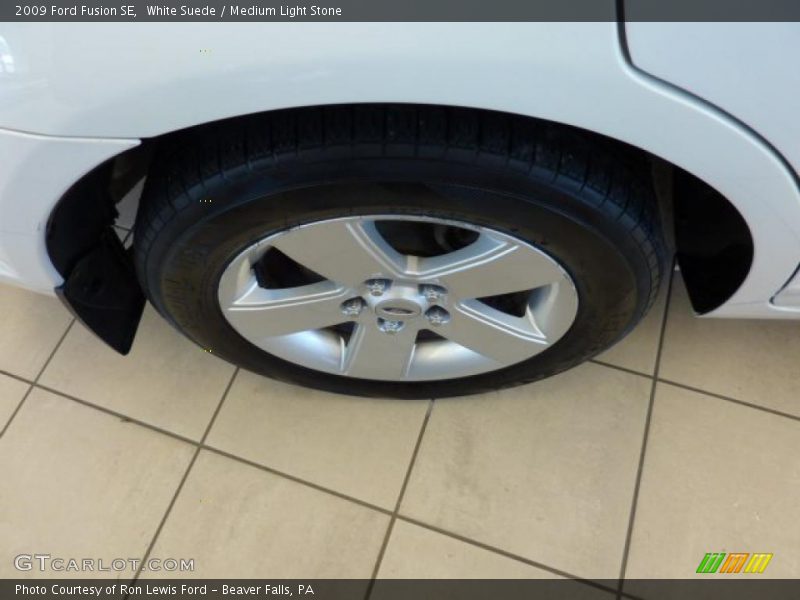 White Suede / Medium Light Stone 2009 Ford Fusion SE