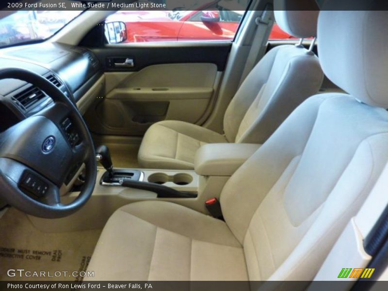 White Suede / Medium Light Stone 2009 Ford Fusion SE