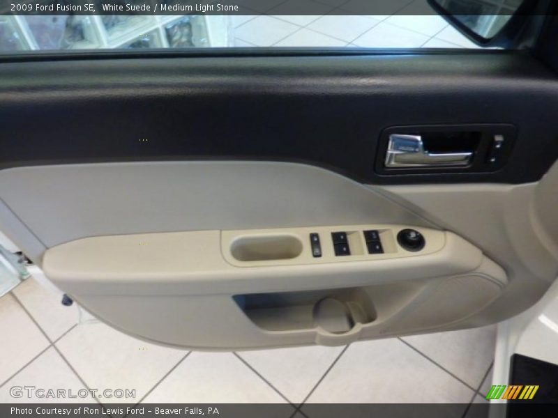 White Suede / Medium Light Stone 2009 Ford Fusion SE