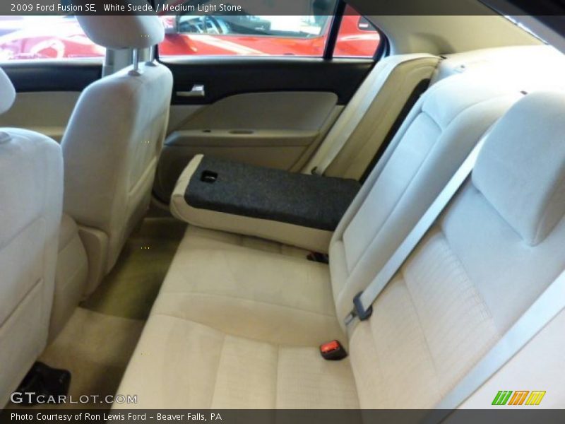 White Suede / Medium Light Stone 2009 Ford Fusion SE