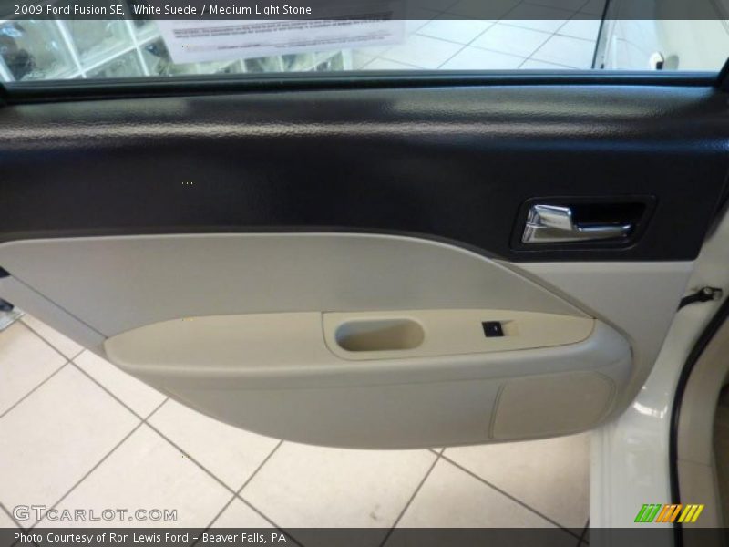 White Suede / Medium Light Stone 2009 Ford Fusion SE