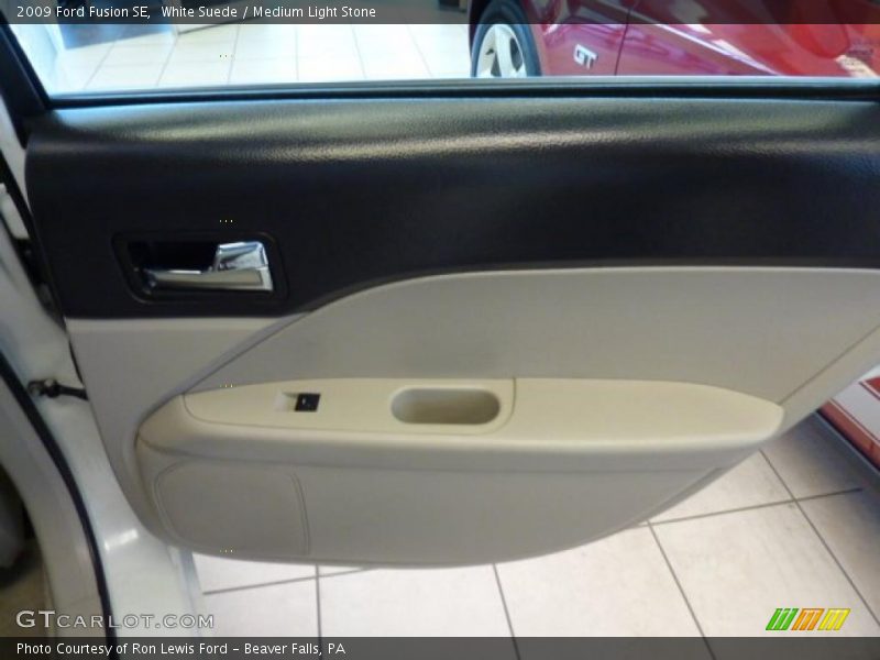 White Suede / Medium Light Stone 2009 Ford Fusion SE
