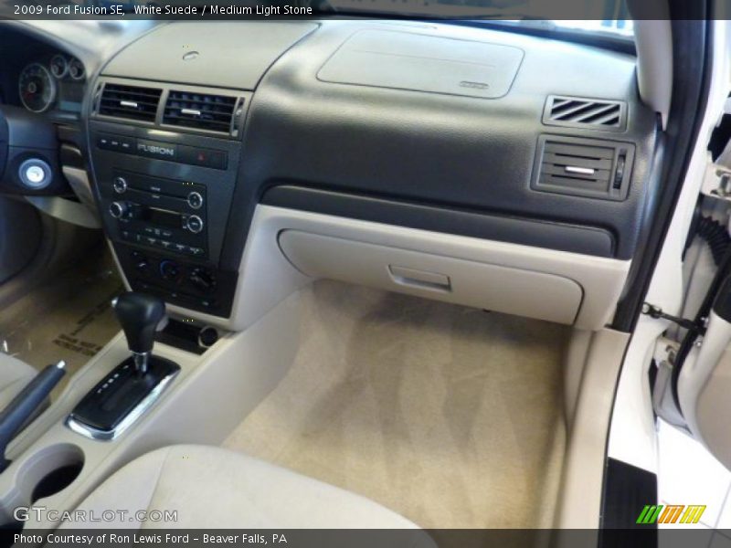 White Suede / Medium Light Stone 2009 Ford Fusion SE