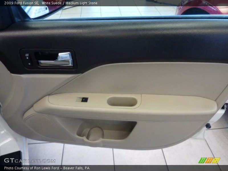 White Suede / Medium Light Stone 2009 Ford Fusion SE