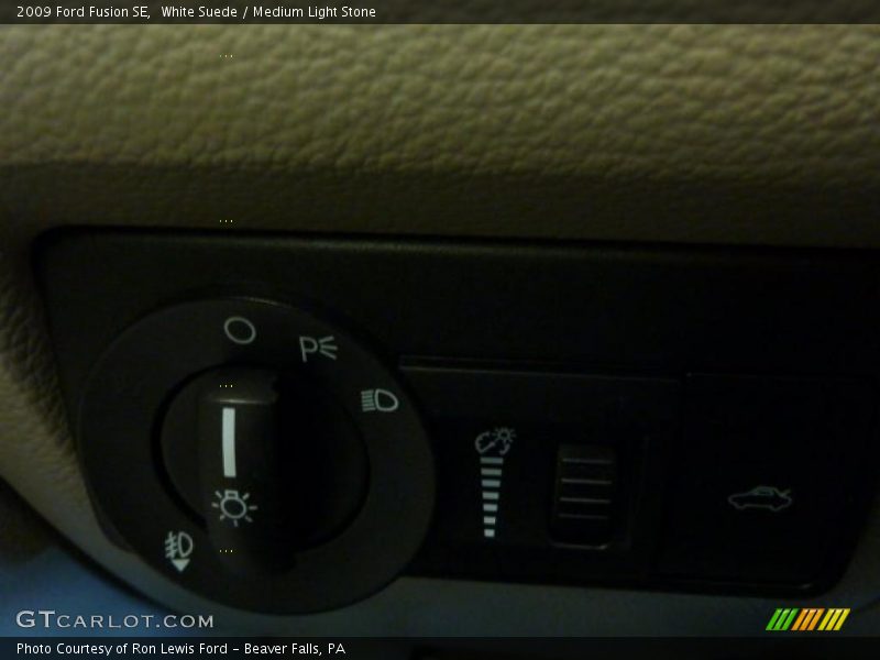 White Suede / Medium Light Stone 2009 Ford Fusion SE