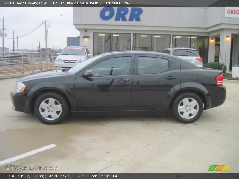 Brilliant Black Crystal Pearl / Dark Slate Gray 2010 Dodge Avenger SXT