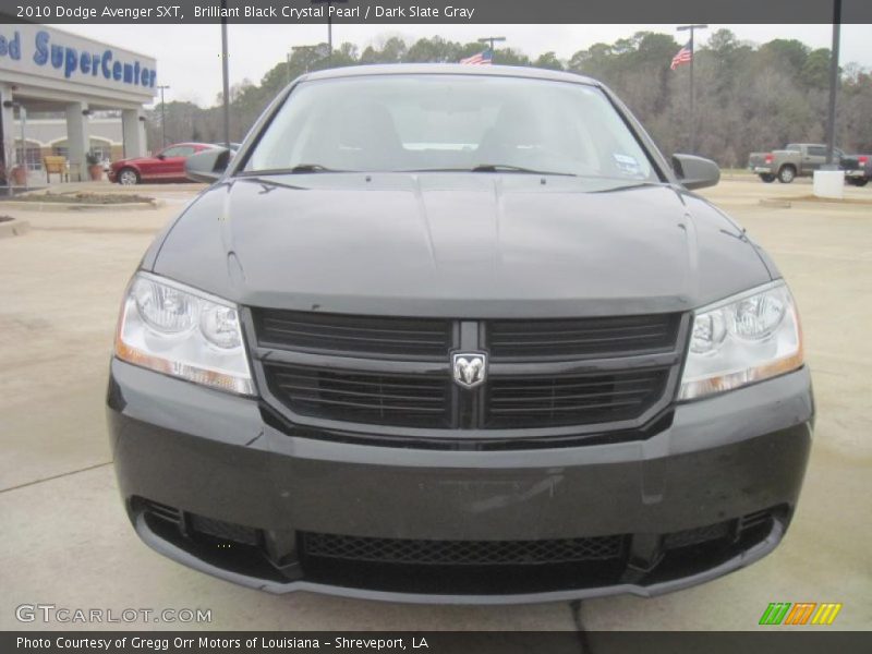 Brilliant Black Crystal Pearl / Dark Slate Gray 2010 Dodge Avenger SXT