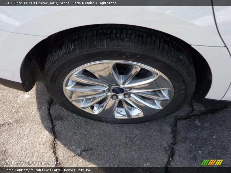 White Suede Metallic / Light Stone 2010 Ford Taurus Limited AWD
