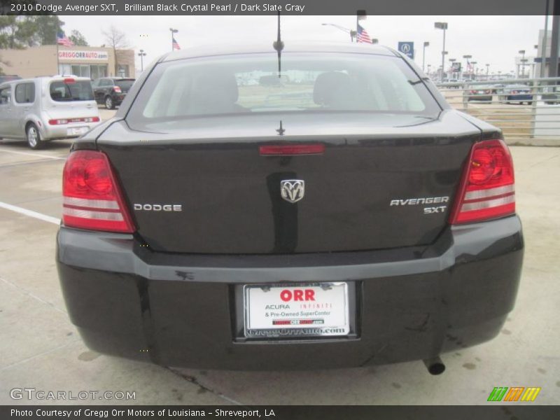 Brilliant Black Crystal Pearl / Dark Slate Gray 2010 Dodge Avenger SXT