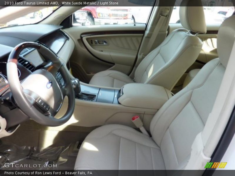 White Suede Metallic / Light Stone 2010 Ford Taurus Limited AWD