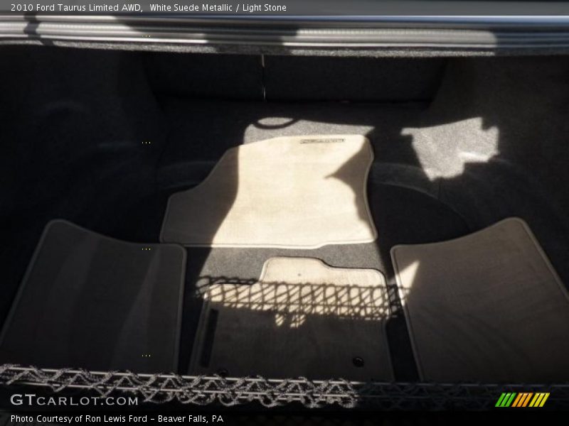 White Suede Metallic / Light Stone 2010 Ford Taurus Limited AWD