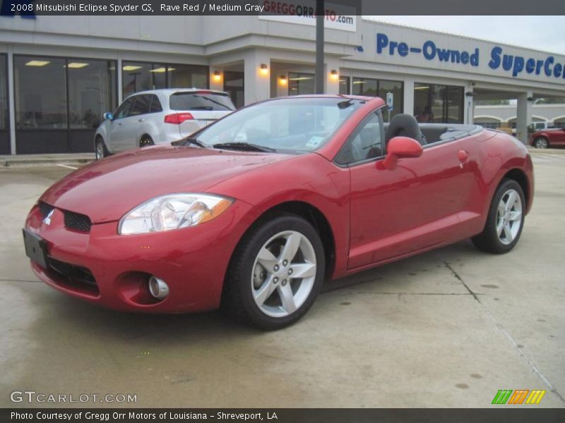 Rave Red / Medium Gray 2008 Mitsubishi Eclipse Spyder GS