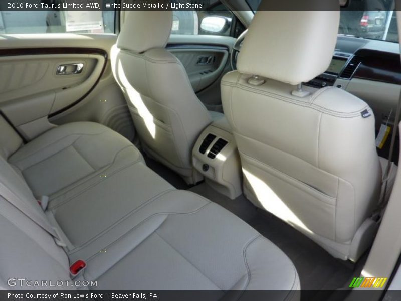 White Suede Metallic / Light Stone 2010 Ford Taurus Limited AWD