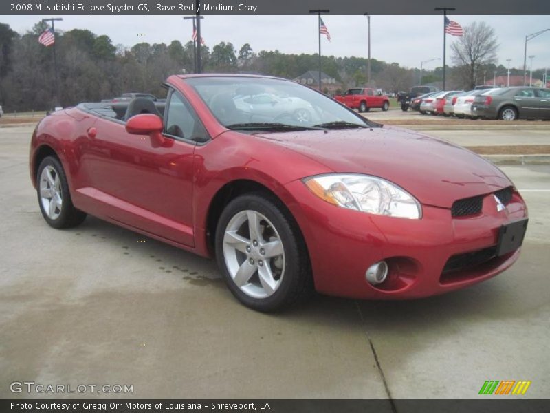 Rave Red / Medium Gray 2008 Mitsubishi Eclipse Spyder GS