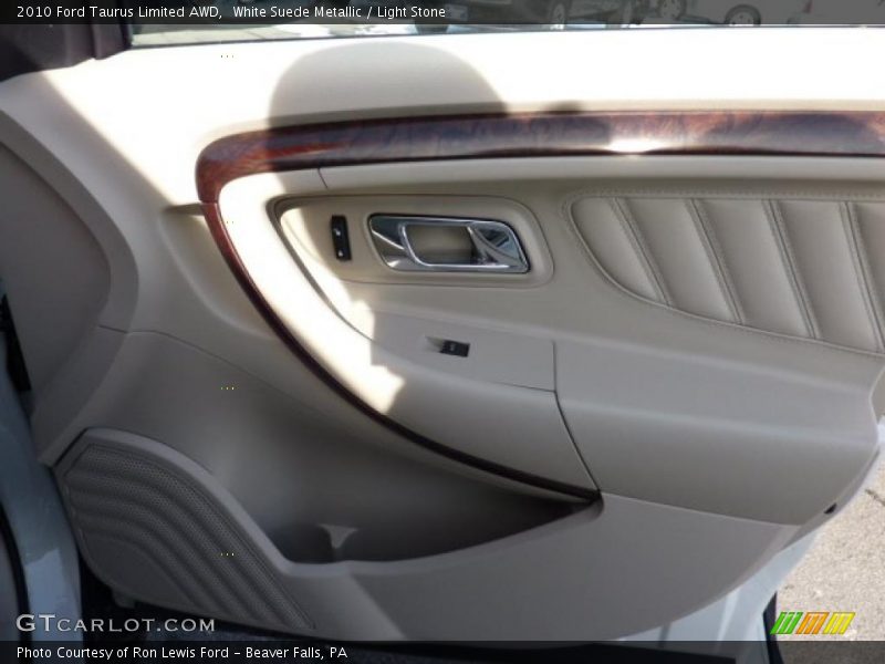 White Suede Metallic / Light Stone 2010 Ford Taurus Limited AWD
