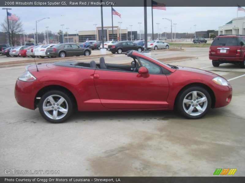 Rave Red / Medium Gray 2008 Mitsubishi Eclipse Spyder GS