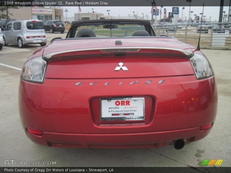 Rave Red / Medium Gray 2008 Mitsubishi Eclipse Spyder GS