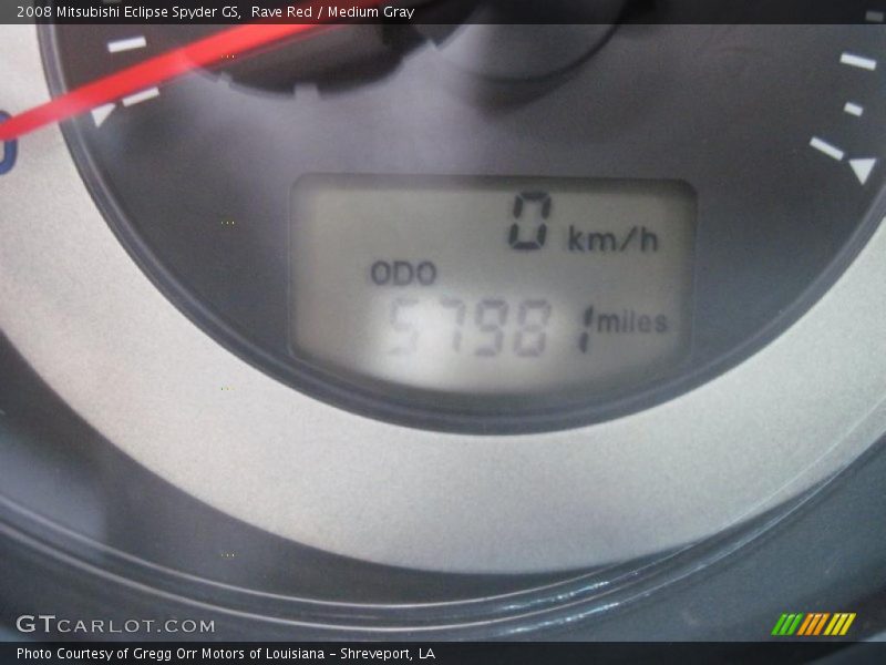 Rave Red / Medium Gray 2008 Mitsubishi Eclipse Spyder GS