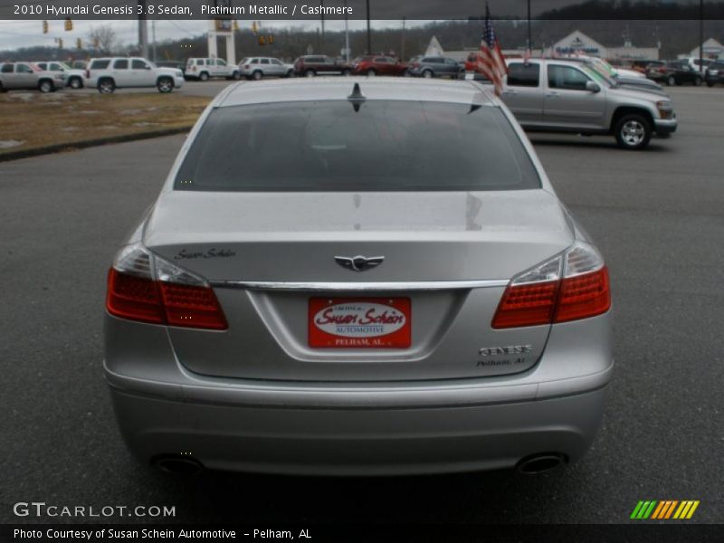 Platinum Metallic / Cashmere 2010 Hyundai Genesis 3.8 Sedan