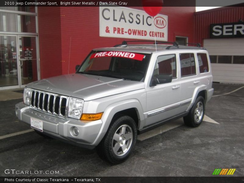 Bright Silver Metallic / Dark Slate Gray 2010 Jeep Commander Sport
