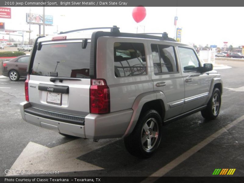 Bright Silver Metallic / Dark Slate Gray 2010 Jeep Commander Sport