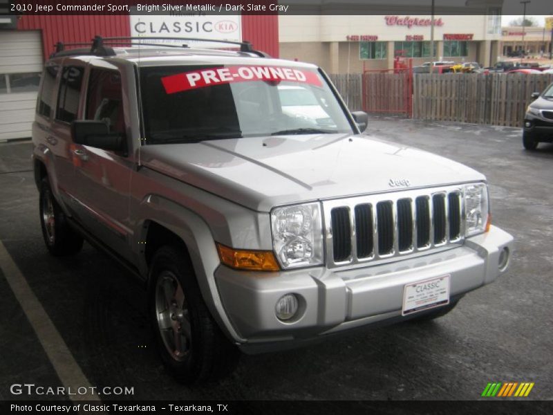 Bright Silver Metallic / Dark Slate Gray 2010 Jeep Commander Sport