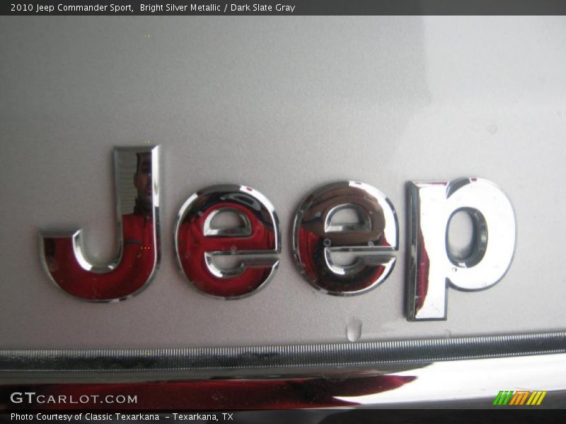 Bright Silver Metallic / Dark Slate Gray 2010 Jeep Commander Sport