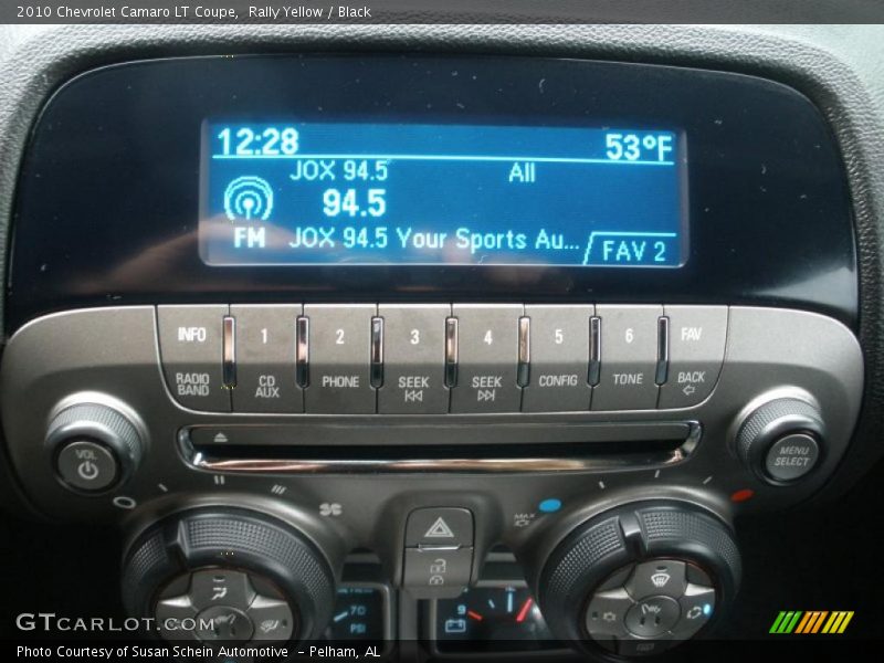 Controls of 2010 Camaro LT Coupe