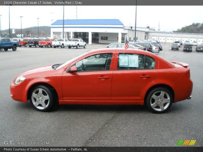 Victory Red / Gray 2010 Chevrolet Cobalt LT Sedan