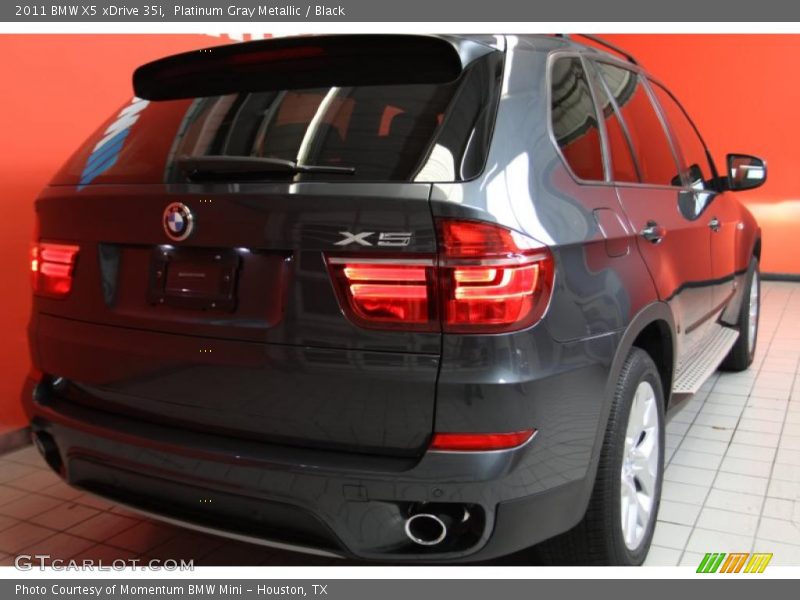 Platinum Gray Metallic / Black 2011 BMW X5 xDrive 35i