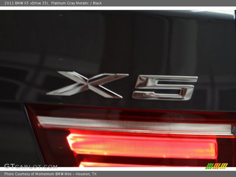 Platinum Gray Metallic / Black 2011 BMW X5 xDrive 35i