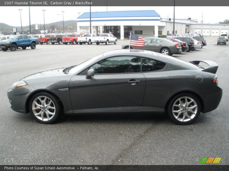 Carbon Gray / Black/Red 2007 Hyundai Tiburon SE