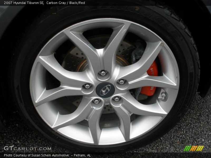 Carbon Gray / Black/Red 2007 Hyundai Tiburon SE