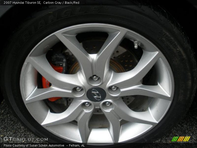 Carbon Gray / Black/Red 2007 Hyundai Tiburon SE