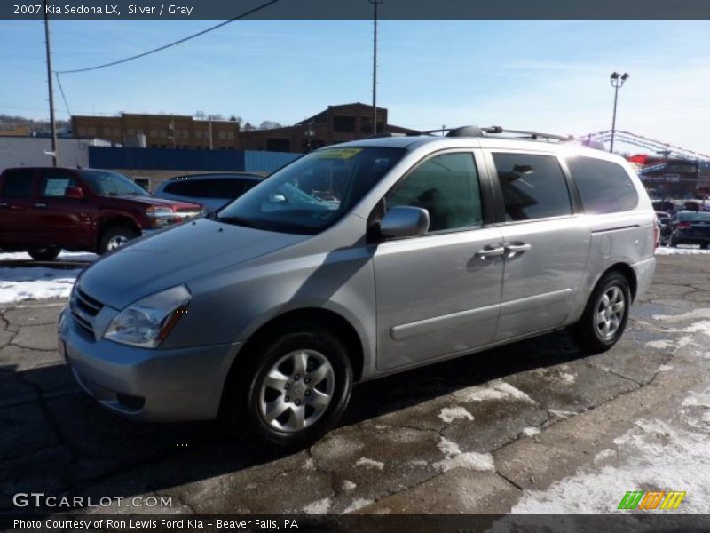 Silver / Gray 2007 Kia Sedona LX