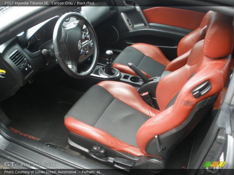 Carbon Gray / Black/Red 2007 Hyundai Tiburon SE