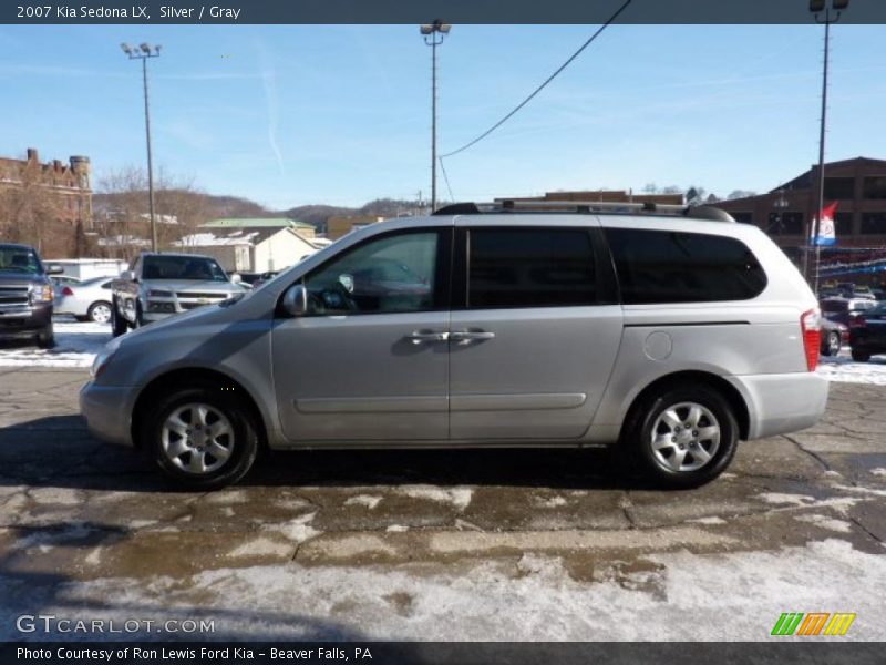 Silver / Gray 2007 Kia Sedona LX