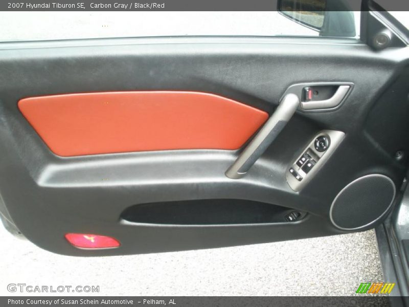 Carbon Gray / Black/Red 2007 Hyundai Tiburon SE