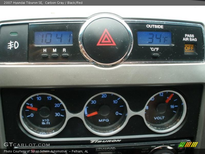 Carbon Gray / Black/Red 2007 Hyundai Tiburon SE