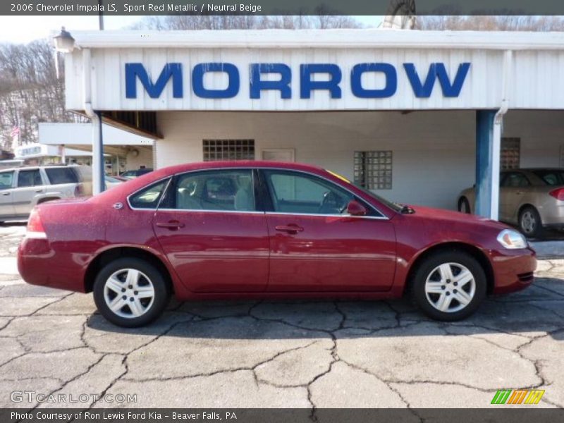 Sport Red Metallic / Neutral Beige 2006 Chevrolet Impala LS