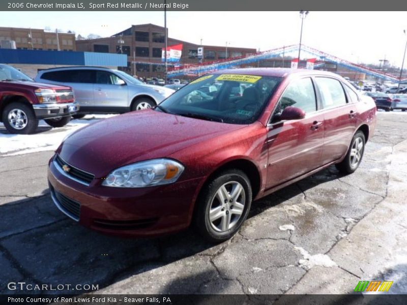 Sport Red Metallic / Neutral Beige 2006 Chevrolet Impala LS