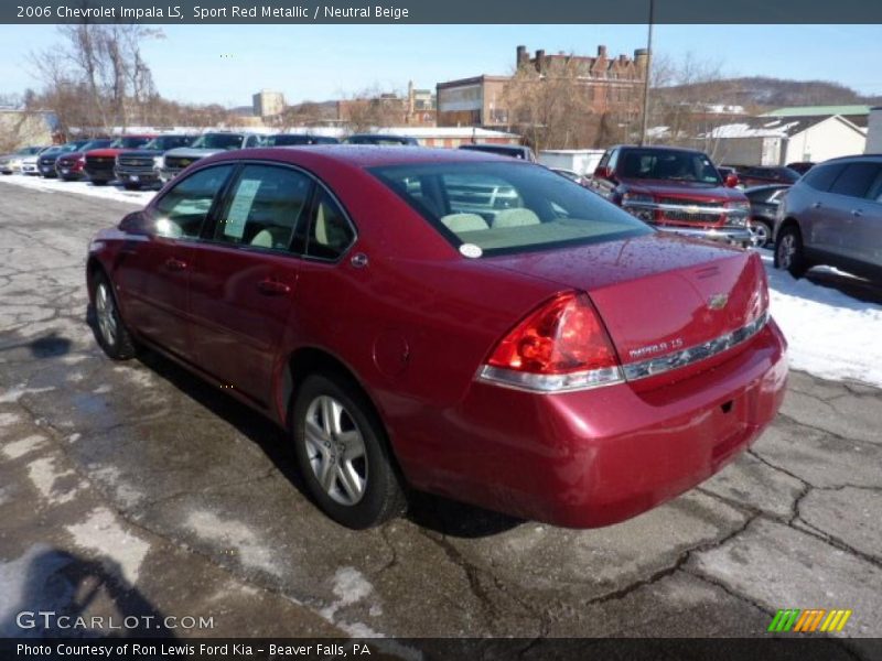 Sport Red Metallic / Neutral Beige 2006 Chevrolet Impala LS