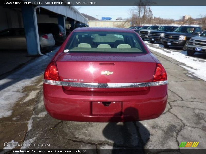 Sport Red Metallic / Neutral Beige 2006 Chevrolet Impala LS