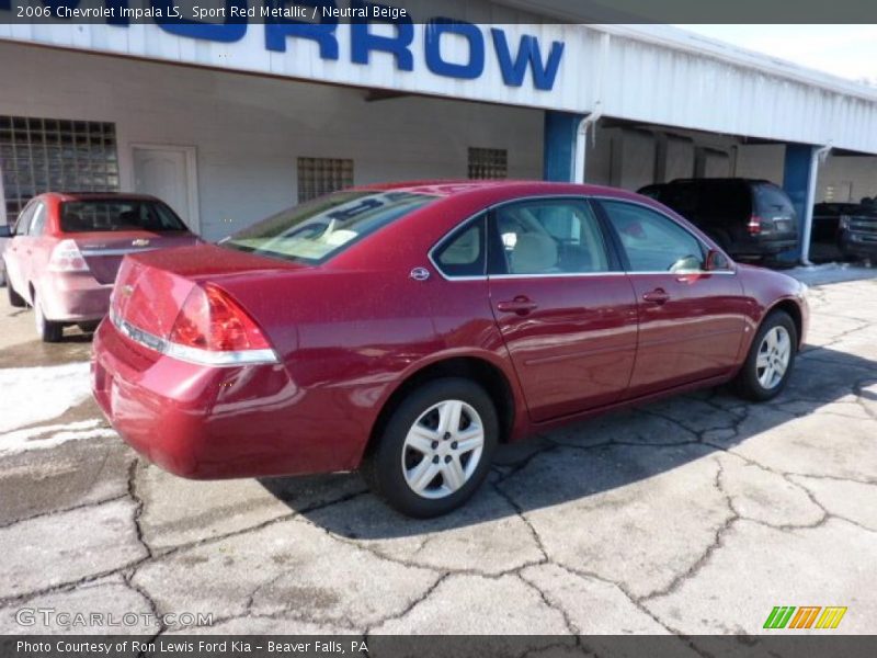 Sport Red Metallic / Neutral Beige 2006 Chevrolet Impala LS
