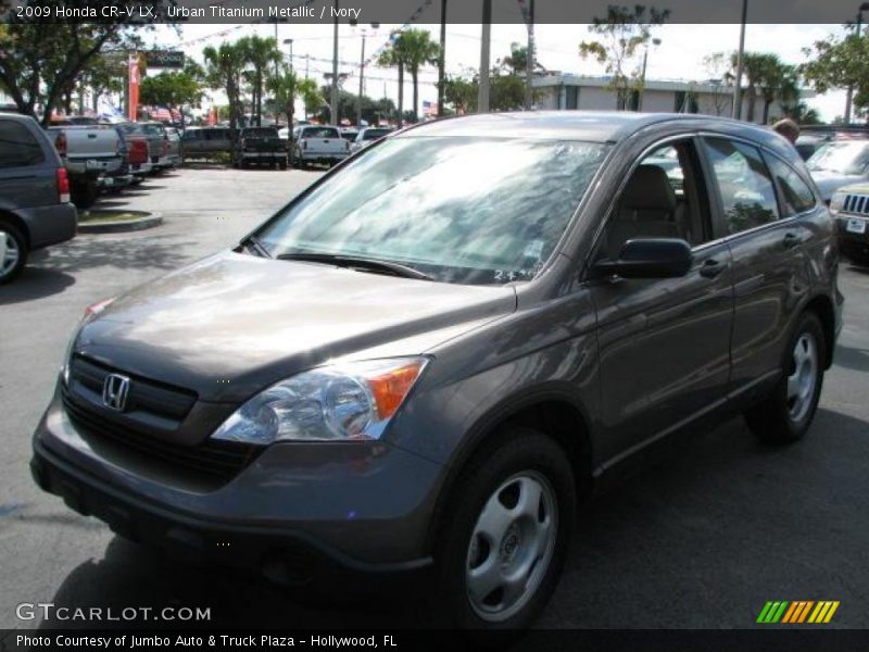 Urban Titanium Metallic / Ivory 2009 Honda CR-V LX