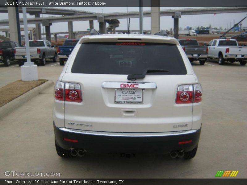 White Diamond Tintcoat / Ebony 2011 GMC Acadia SLT