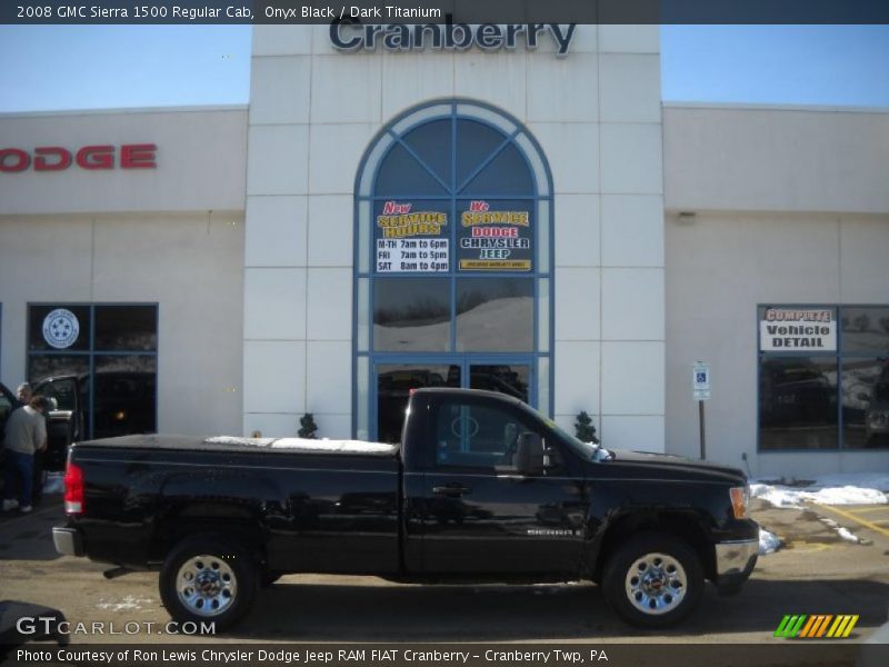 Onyx Black / Dark Titanium 2008 GMC Sierra 1500 Regular Cab